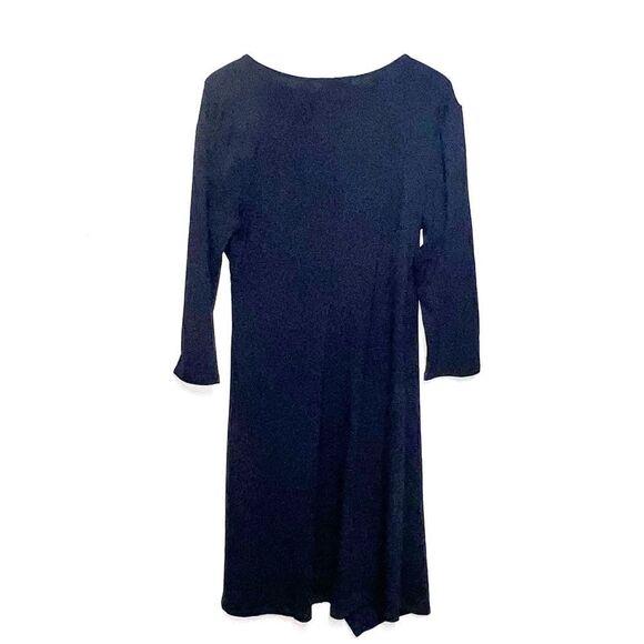 NWT Habitat 55980 Mock Wrap Dress (Core Basic) - Black Sz M/L - Picture 3 of 8
